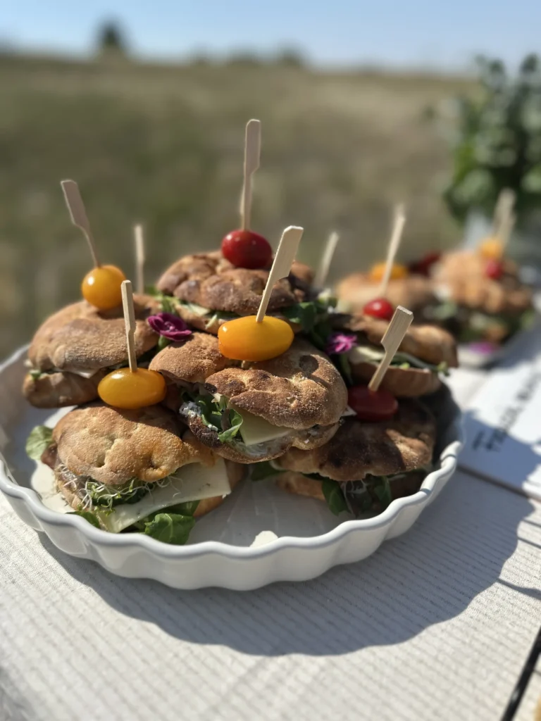Mini focaccia szendvicsek